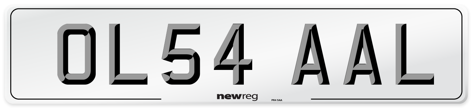 OL54 AAL Number Plate from New Reg